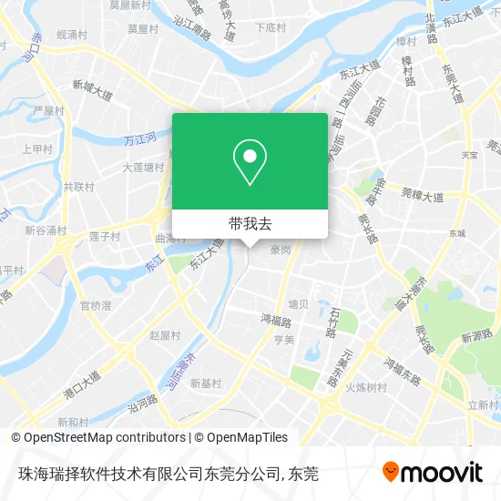 珠海瑞择软件技术有限公司东莞分公司地图