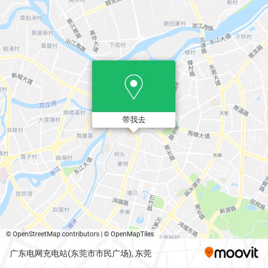 广东电网充电站(东莞市市民广场)地图