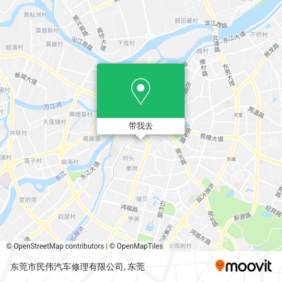 东莞市民伟汽车修理有限公司地图