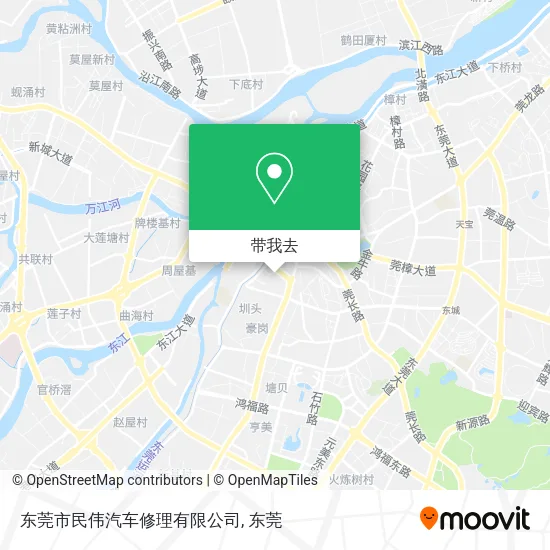 东莞市民伟汽车修理有限公司地图