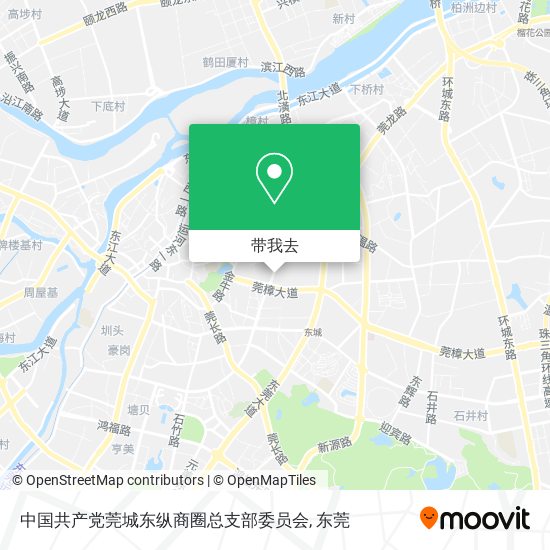 中国共产党莞城东纵商圈总支部委员会地图