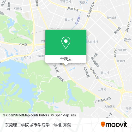 东莞理工学院城市学院学-1号楼地图