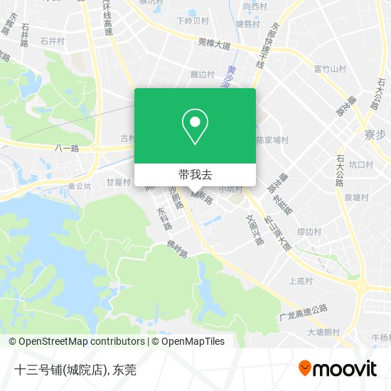 十三号铺(城院店)地图