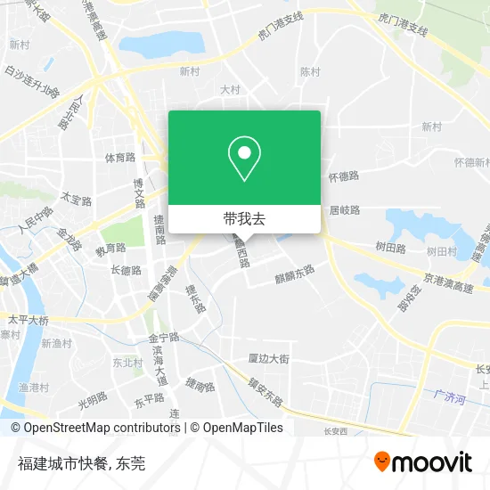 福建城市快餐地图