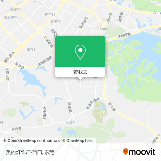 美的灯饰厂-西门地图
