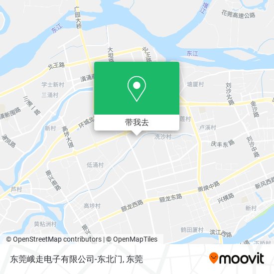 东莞峨走电子有限公司-东北门地图