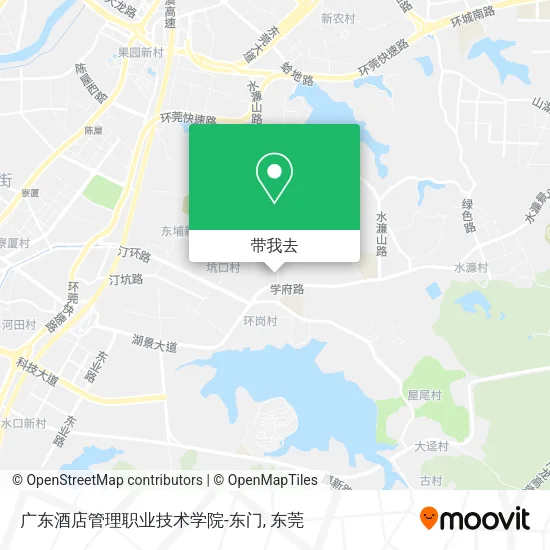 广东酒店管理职业技术学院-东门地图