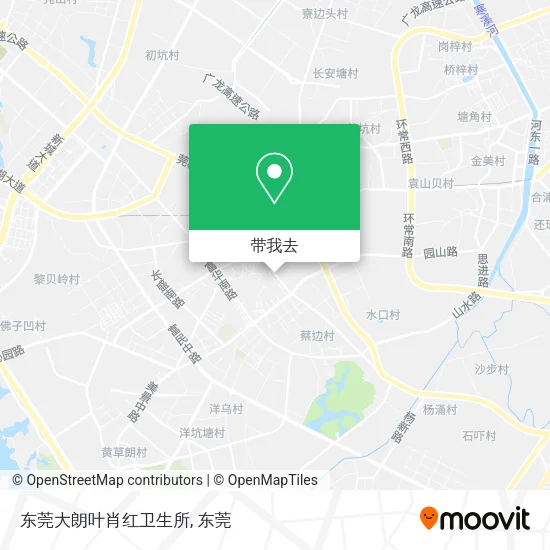 东莞大朗叶肖红卫生所地图