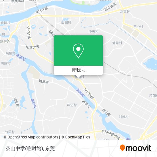 茶山中学(临时站)地图