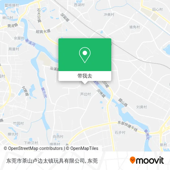 东莞市茶山卢边太镇玩具有限公司地图