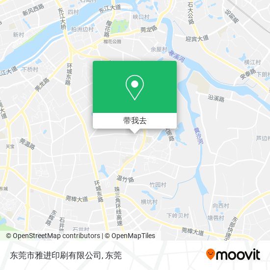 东莞市雅进印刷有限公司地图