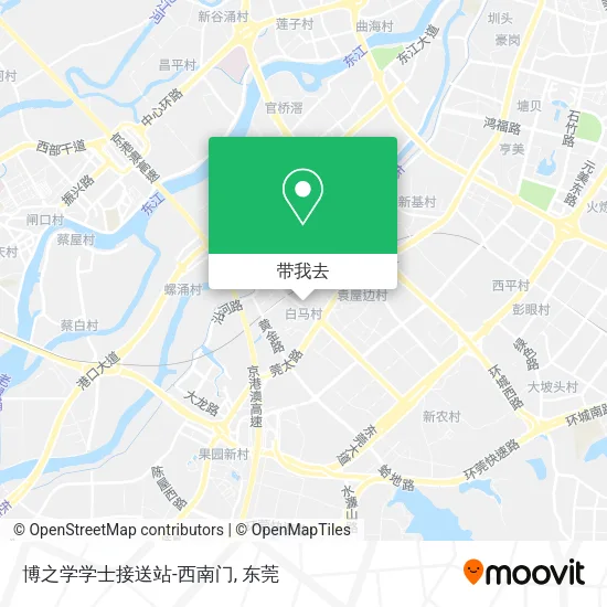 博之学学士接送站-西南门地图