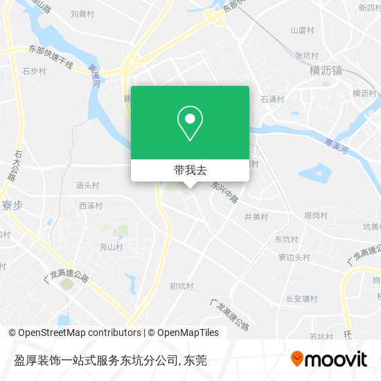 盈厚装饰一站式服务东坑分公司地图