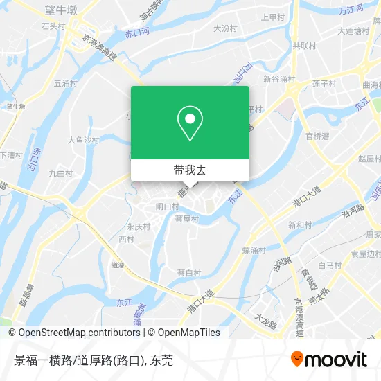 景福一横路/道厚路(路口)地图