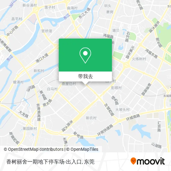 香树丽舍一期地下停车场-出入口地图