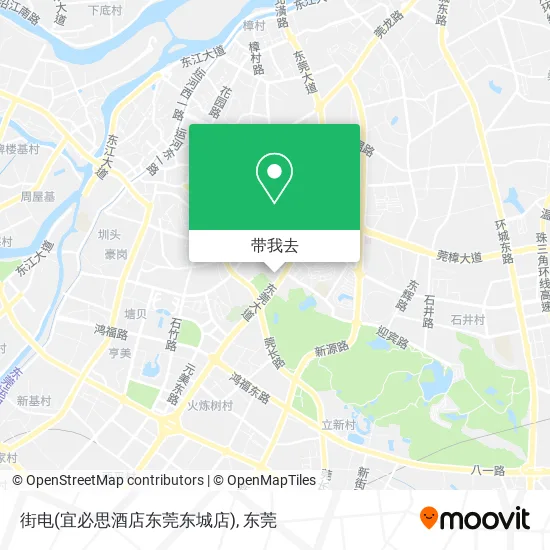 街电(宜必思酒店东莞东城店)地图