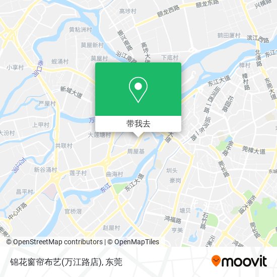 锦花窗帘布艺(万江路店)地图