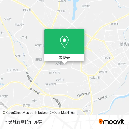 华盛维修摩托车地图