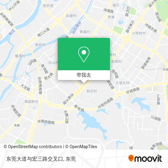 东莞大道与宏三路交叉口地图