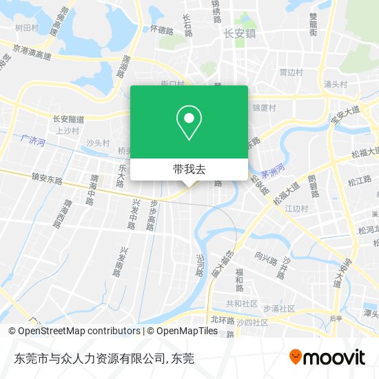 东莞市与众人力资源有限公司地图