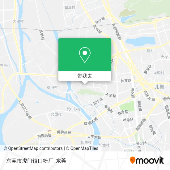 东莞市虎门镇口粉厂地图