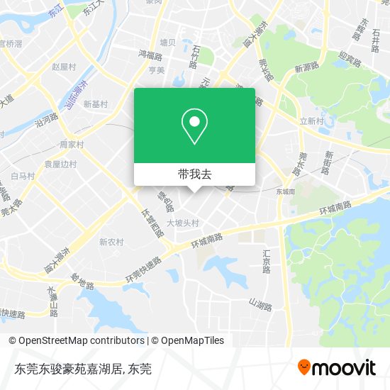 东莞东骏豪苑嘉湖居地图