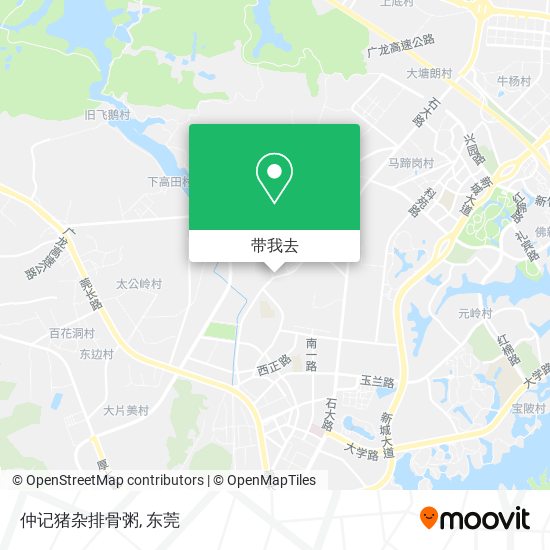 仲记猪杂排骨粥地图