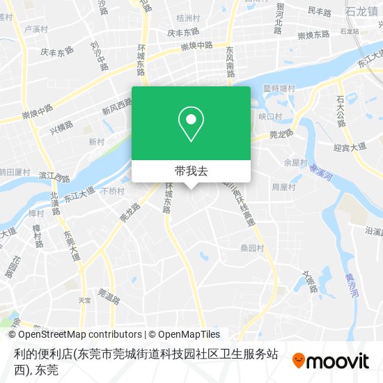 利的便利店(东莞市莞城街道科技园社区卫生服务站西)地图