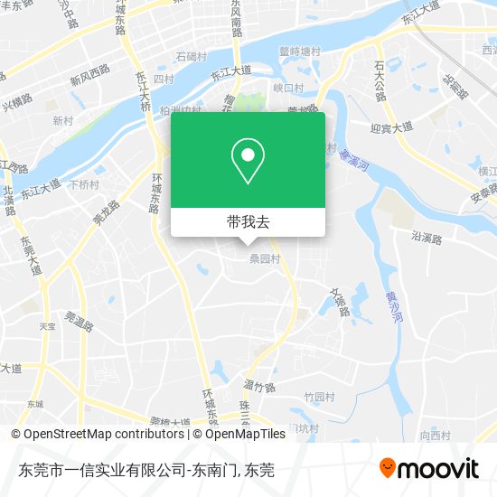 东莞市一信实业有限公司-东南门地图