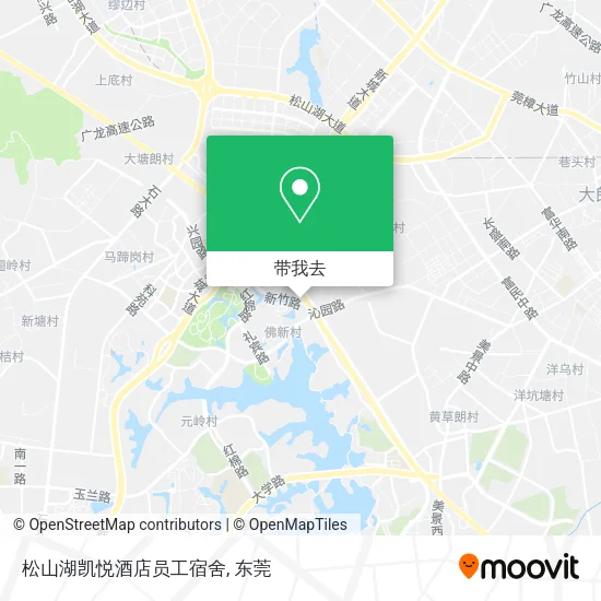 松山湖凯悦酒店员工宿舍地图