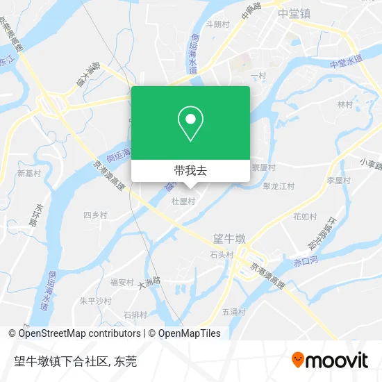望牛墩镇下合社区地图