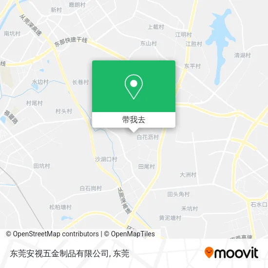 东莞安视五金制品有限公司地图