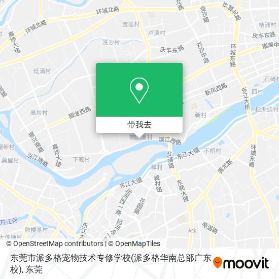 东莞市派多格宠物技术专修学校(派多格华南总部广东校)地图