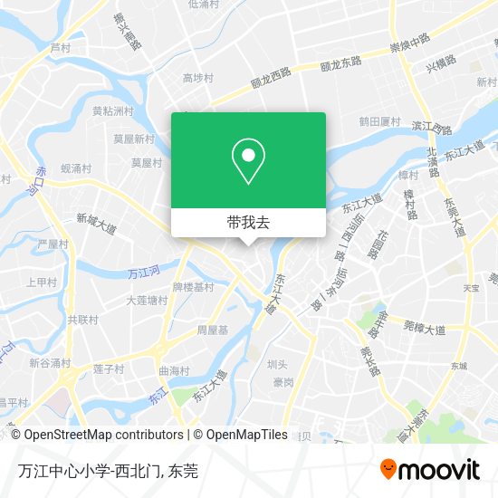 万江中心小学-西北门地图