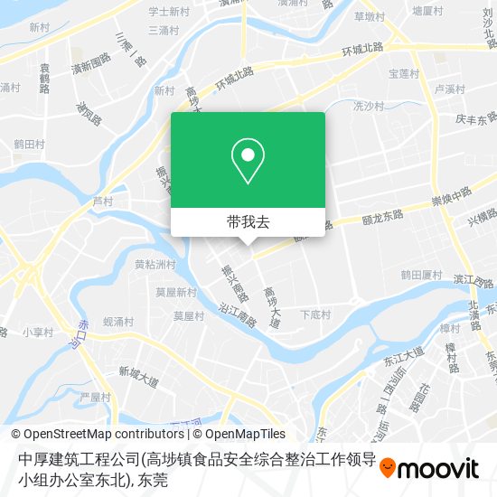 中厚建筑工程公司(高埗镇食品安全综合整治工作领导小组办公室东北)地图
