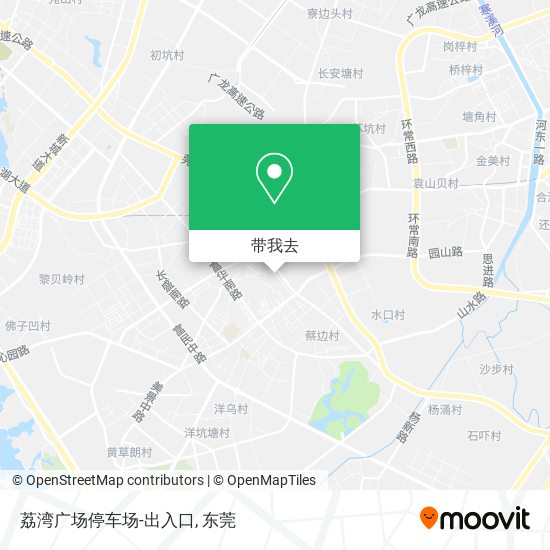 荔湾广场停车场-出入口地图