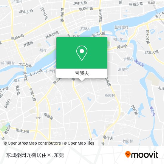 东城桑园九衡居住区地图