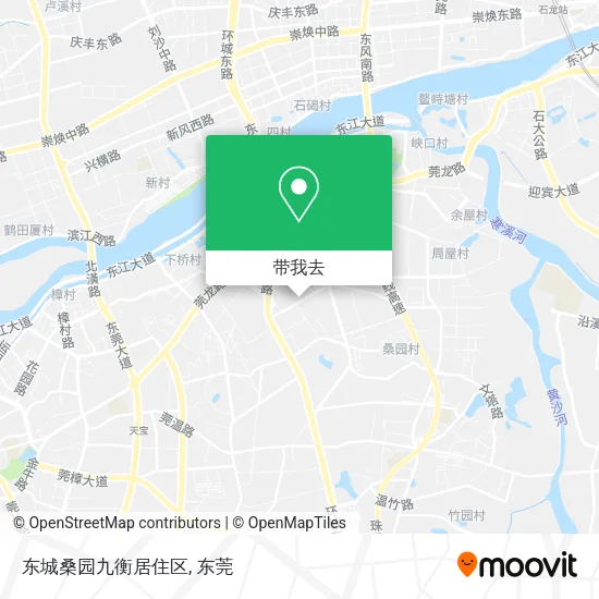 东城桑园九衡居住区地图