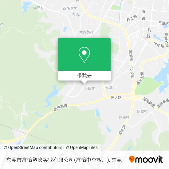东莞市富怡塑胶实业有限公司(富怡中空板厂)地图