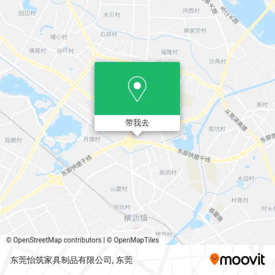 东莞怡筑家具制品有限公司地图