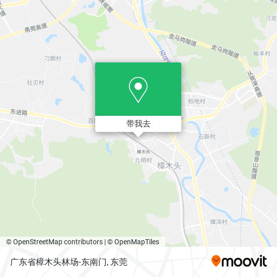 广东省樟木头林场-东南门地图