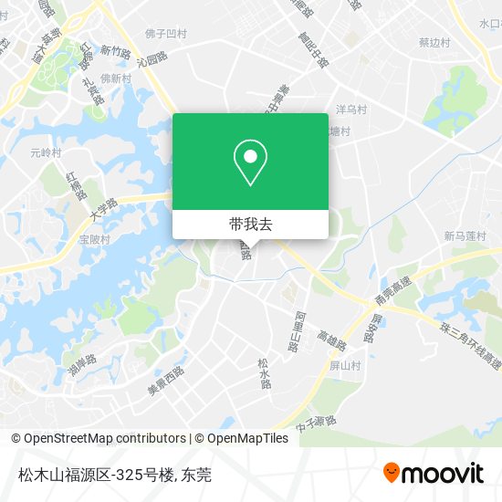 松木山福源区-325号楼地图