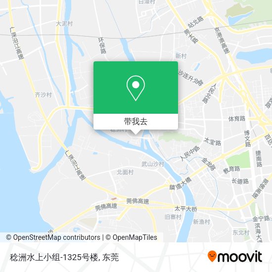 稔洲水上小组-1325号楼地图