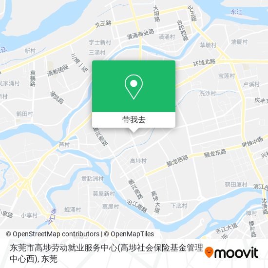 东莞市高埗劳动就业服务中心(高埗社会保险基金管理中心西)地图