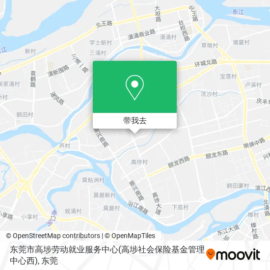 东莞市高埗劳动就业服务中心(高埗社会保险基金管理中心西)地图