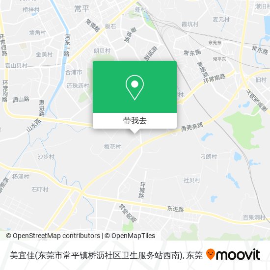 美宜佳(东莞市常平镇桥沥社区卫生服务站西南)地图