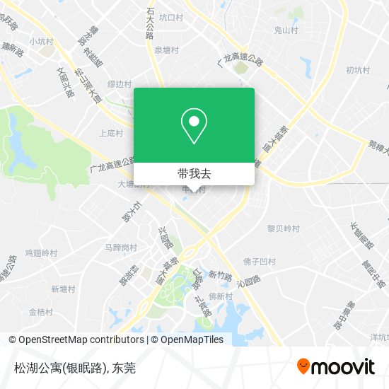 松湖公寓(银眠路)地图
