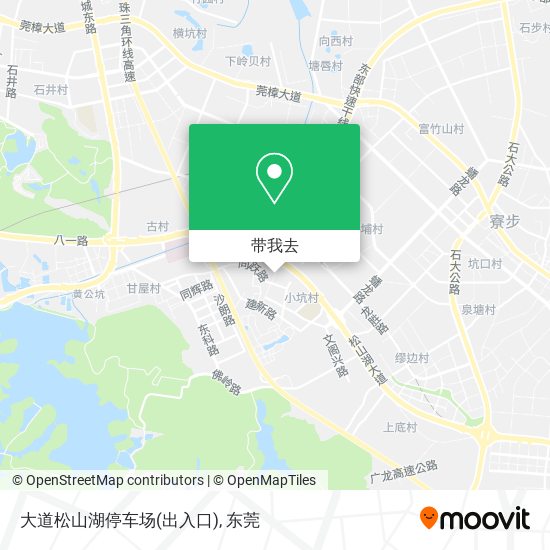 大道松山湖停车场(出入口)地图