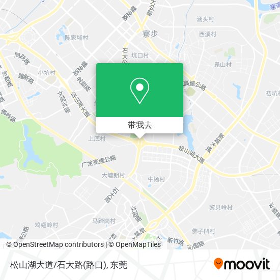 松山湖大道/石大路(路口)地图