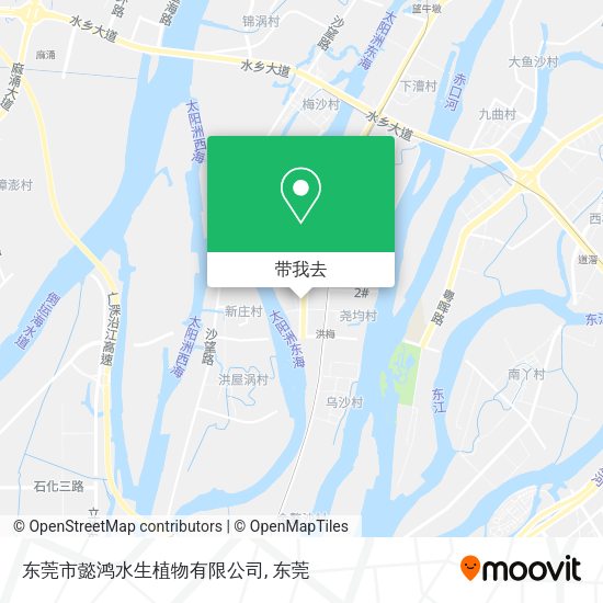 东莞市懿鸿水生植物有限公司地图